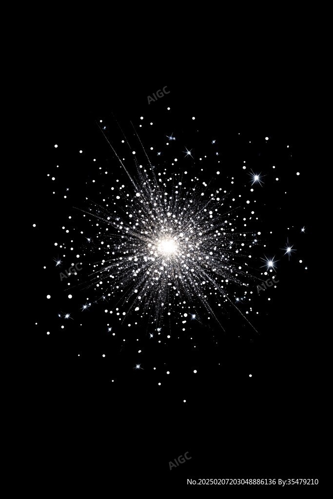 创意夜晚星点流星