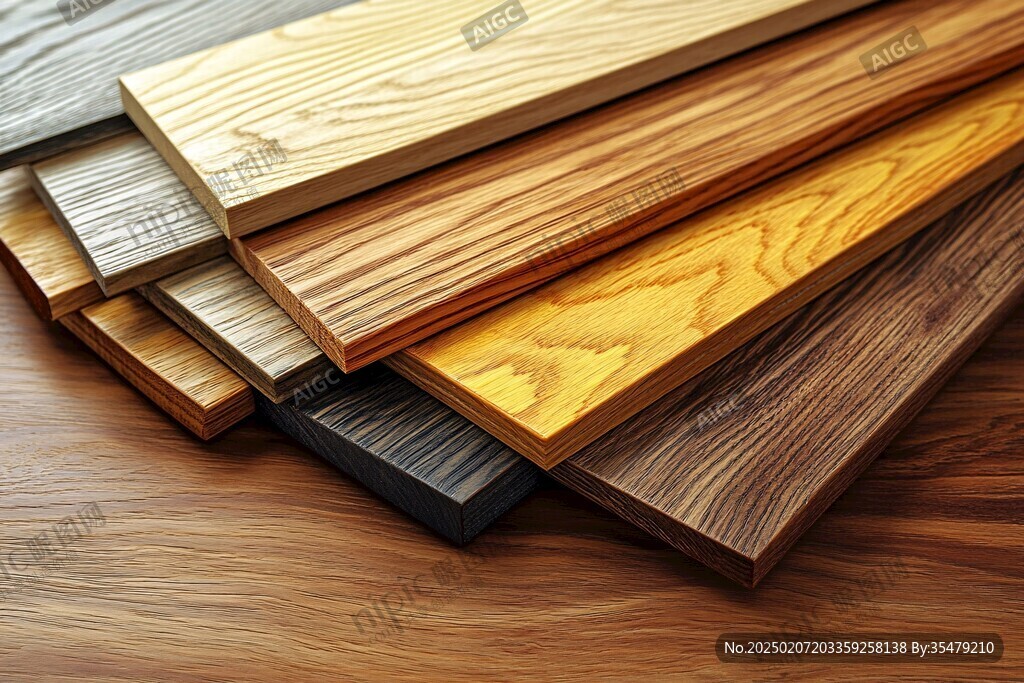 多种颜色木板木材