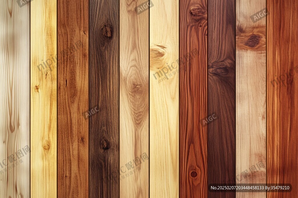 多种颜色木板木材