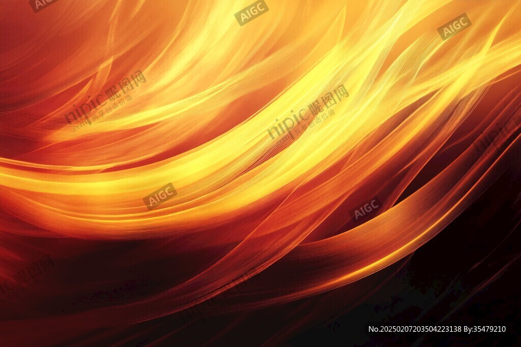 橙红色线条丝滑背景