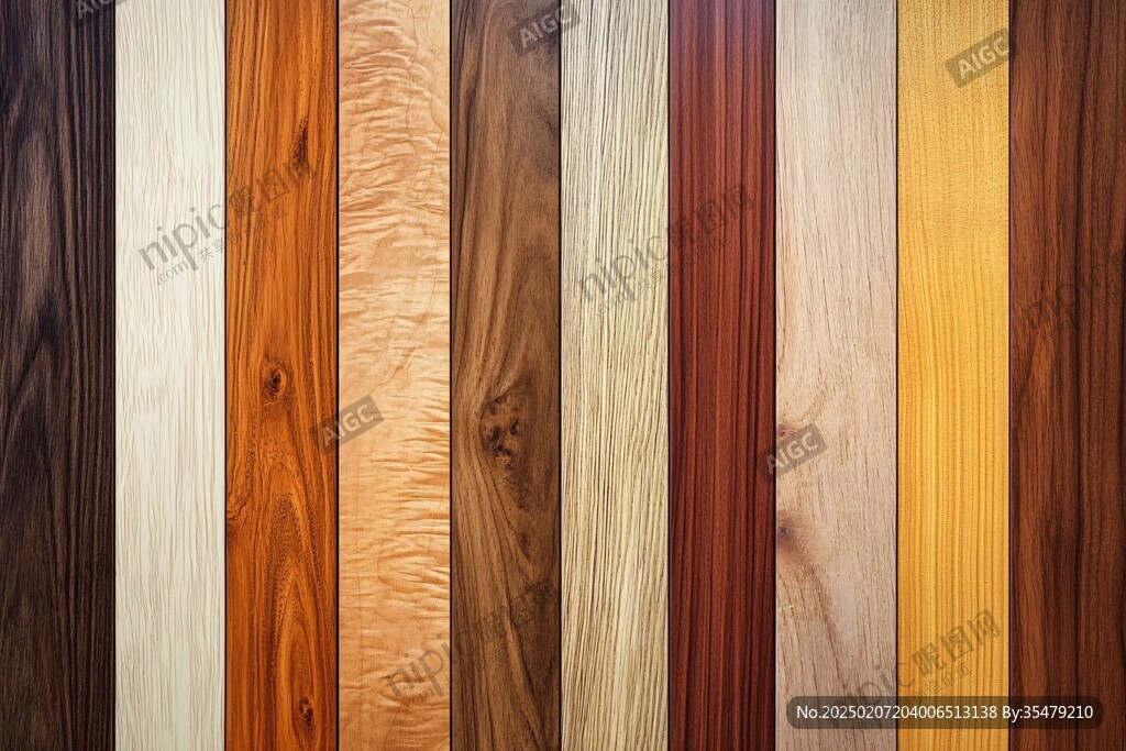 多种颜色木板木材