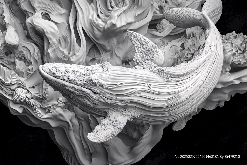 3d浮雕插画