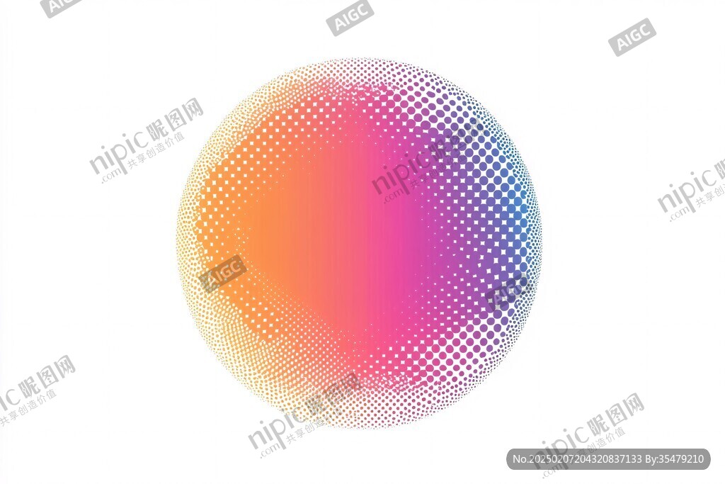 创意图案设计渐变球形