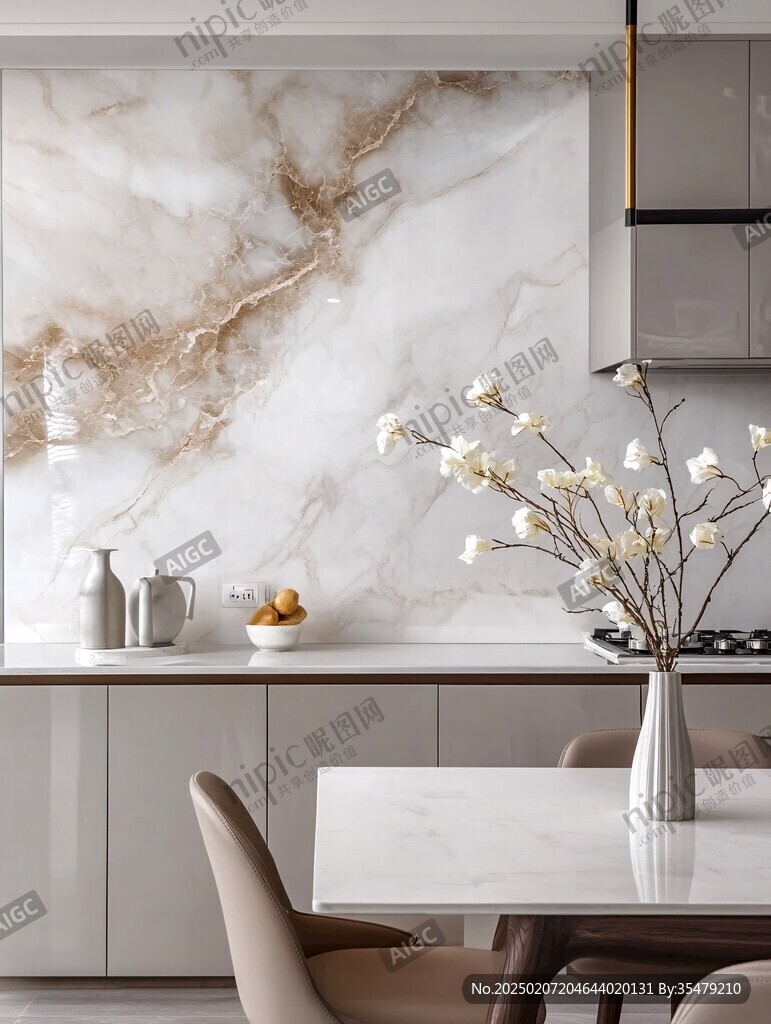 极简金箔石根线条对拼