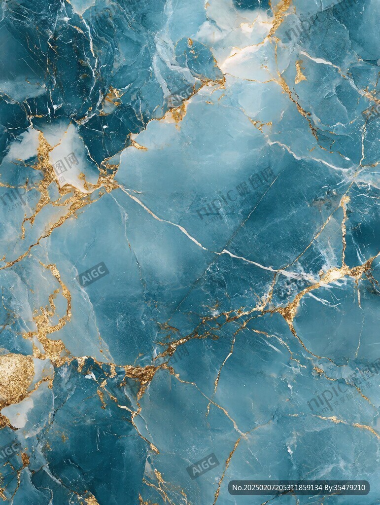 高清蓝色大理石纹理