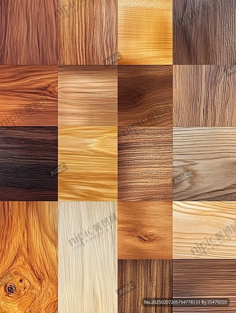 多种颜色木板木材