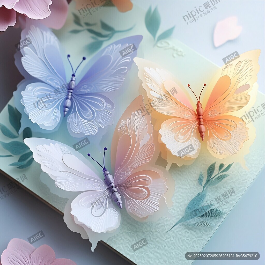 蝴蝶包装插画