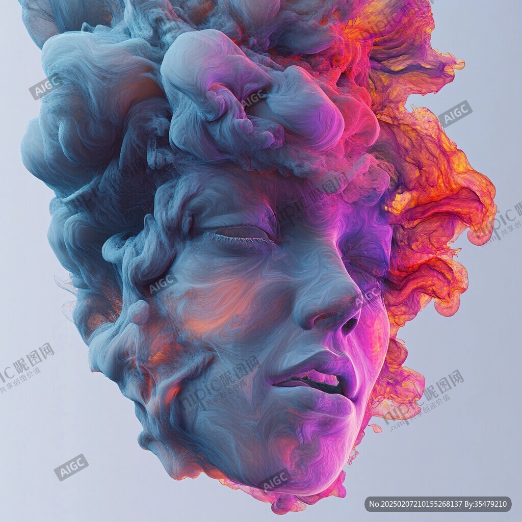 创意酷炫特效晕染印刷