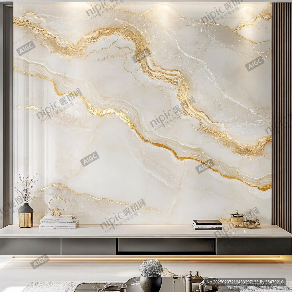 轻奢大理石背景墙