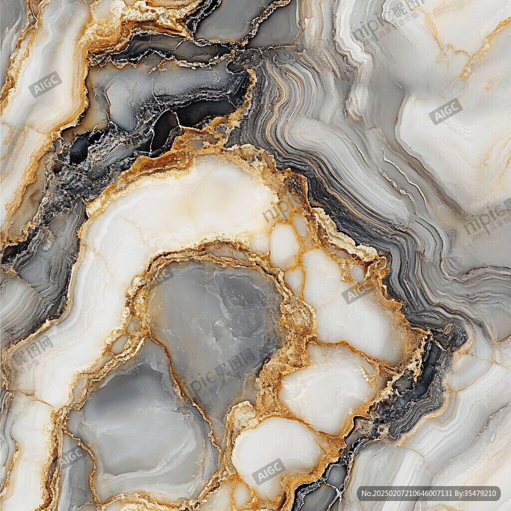 黄蓝相间大理石纹理