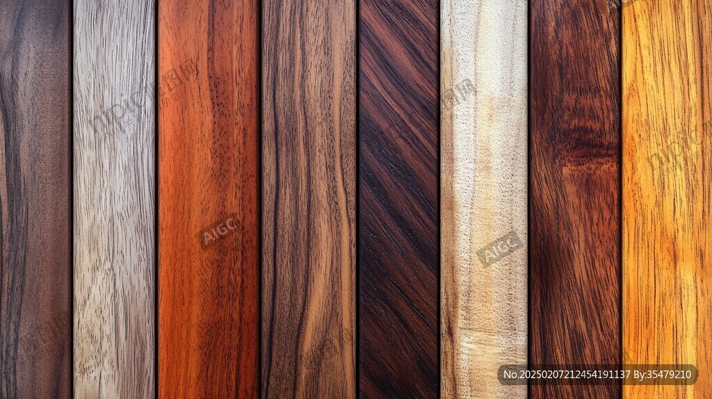 多种颜色木板木材