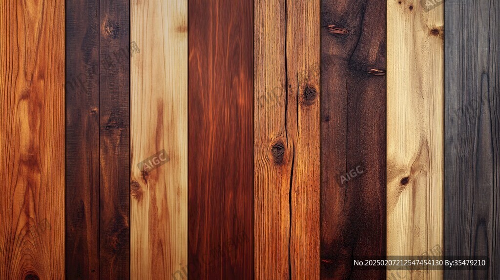 多种颜色木板木材