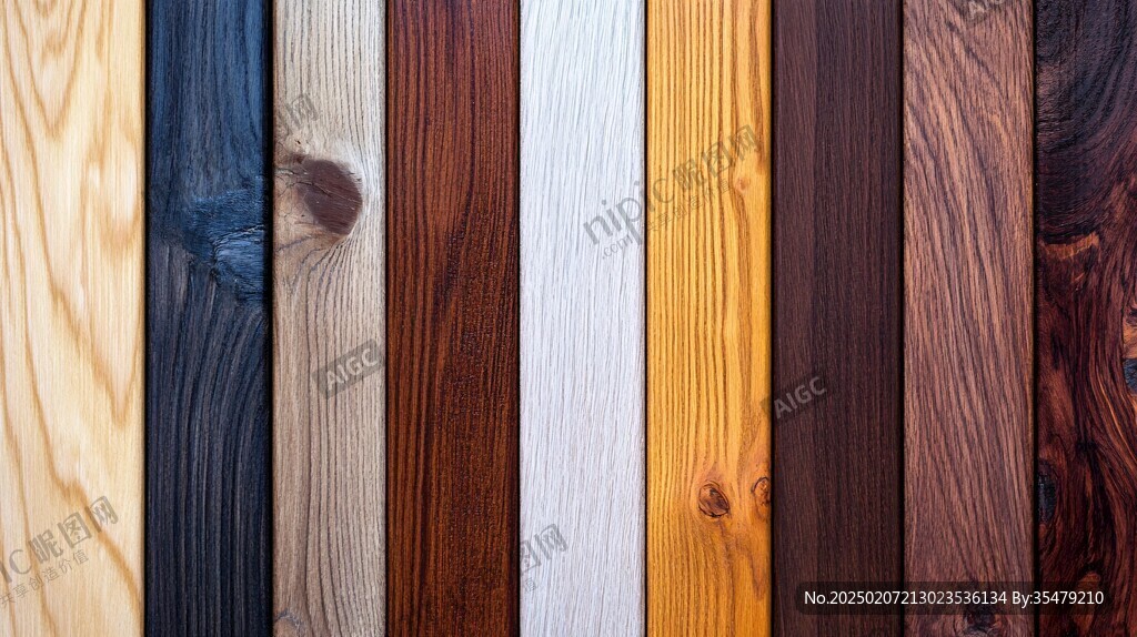 多种颜色木板木材
