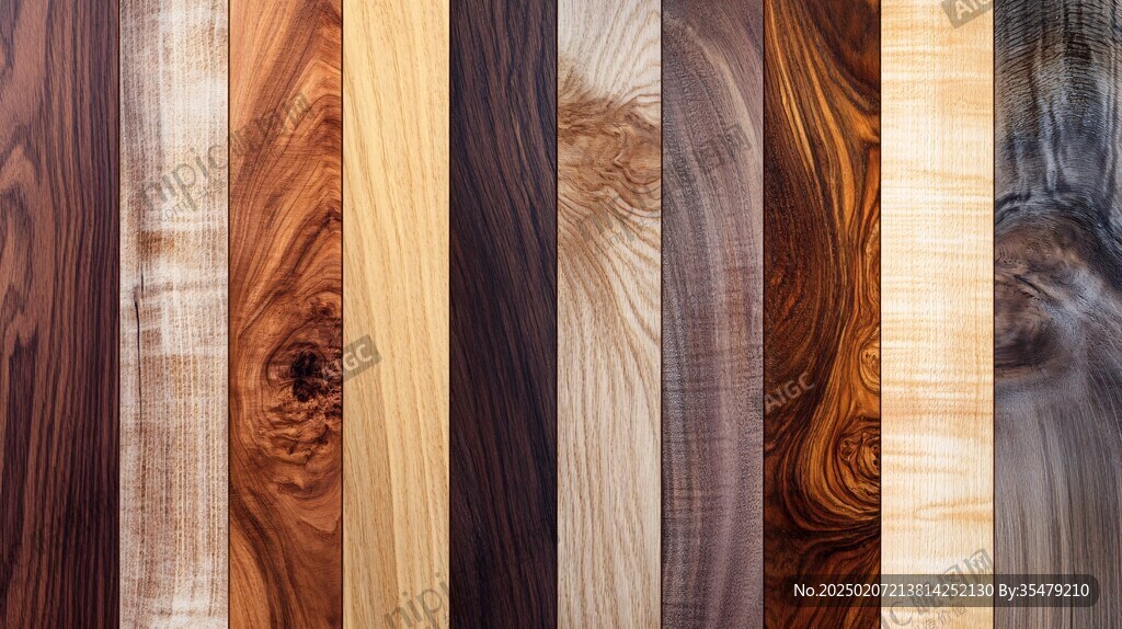 多种颜色木板木材