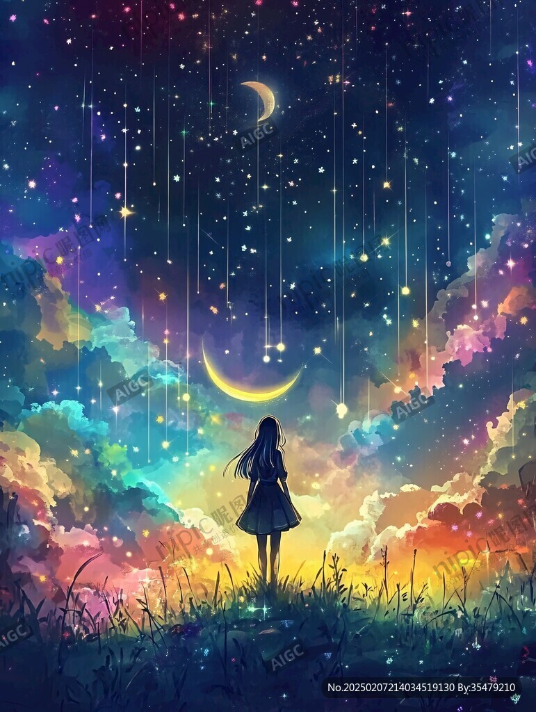 二次元梦幻插画