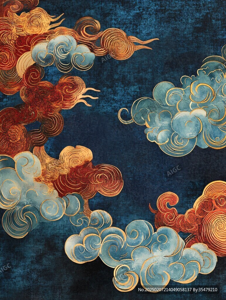 宋代云图高端云纹装饰