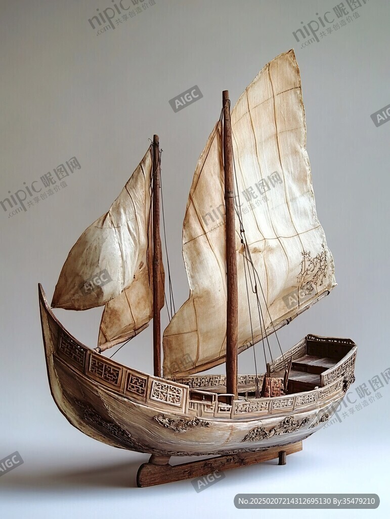 金漆龟船模型