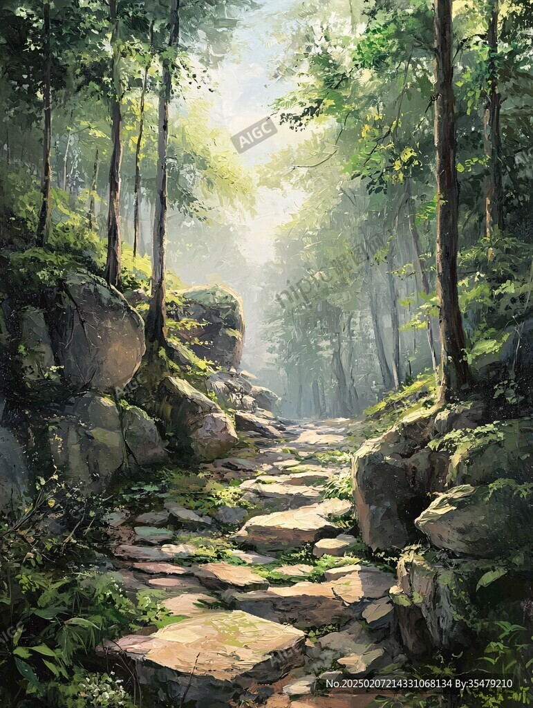 风景厚涂
