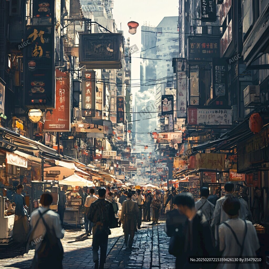 日韩复古街景