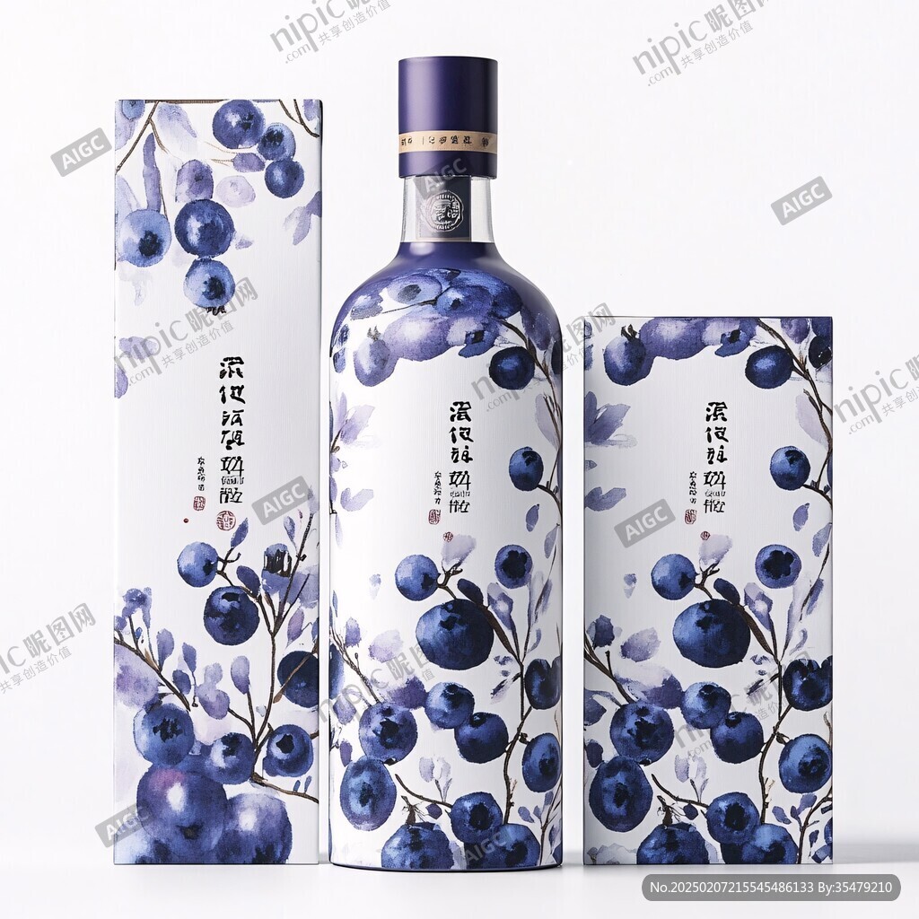 蓝莓酒包装