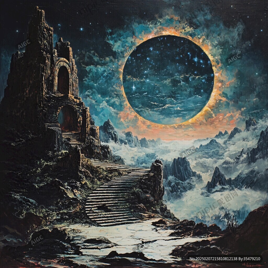 科幻油画油彩