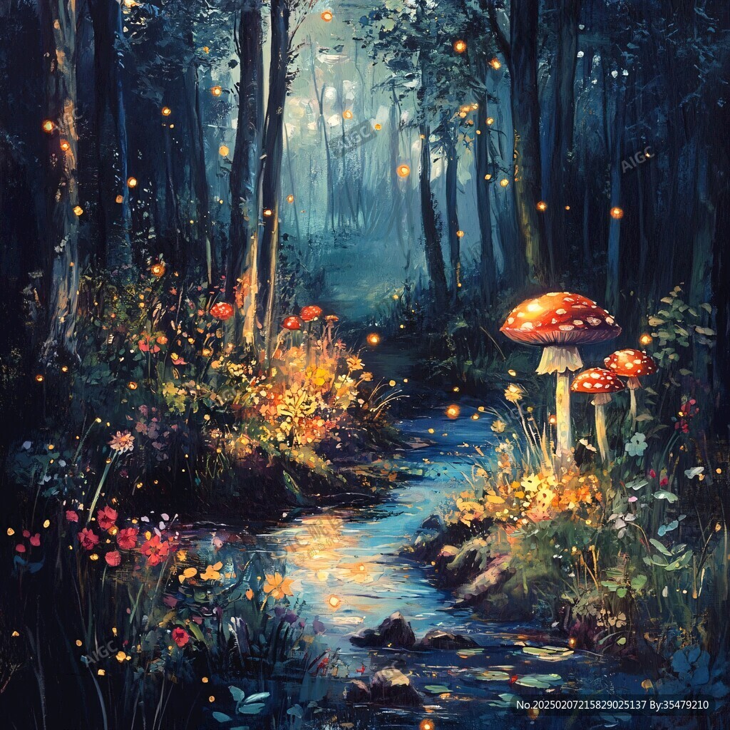 魔法森林插画