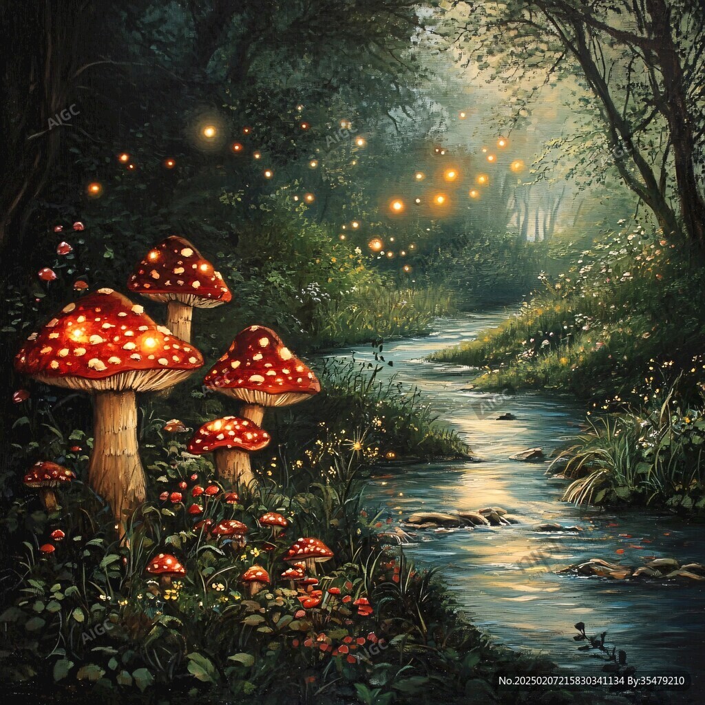 梦幻森林立体画