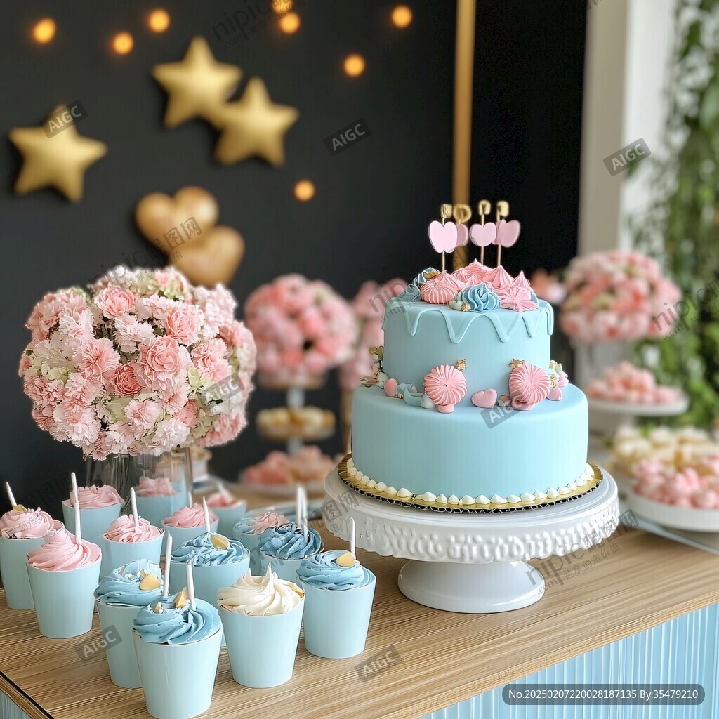 生日宴马卡龙色