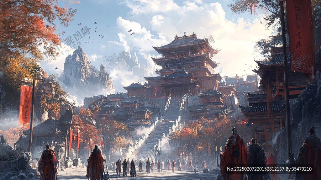 古风场景概念图