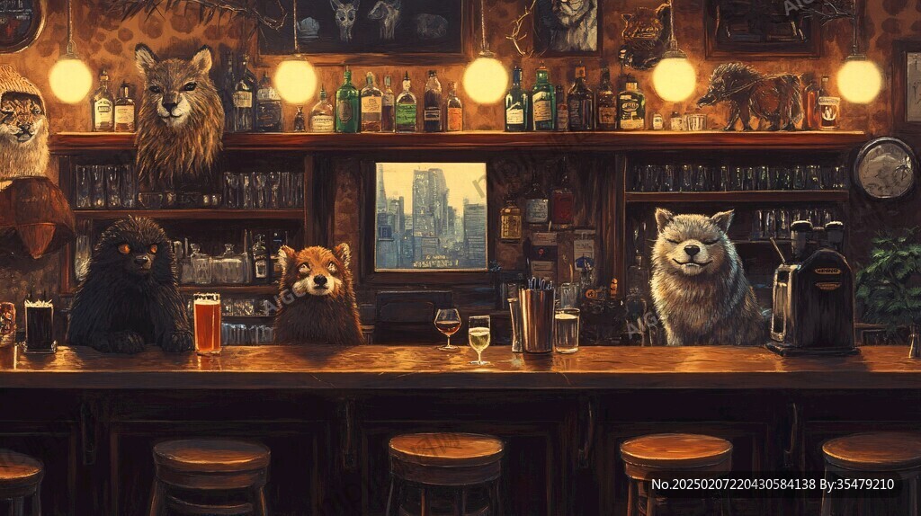小酒馆插画