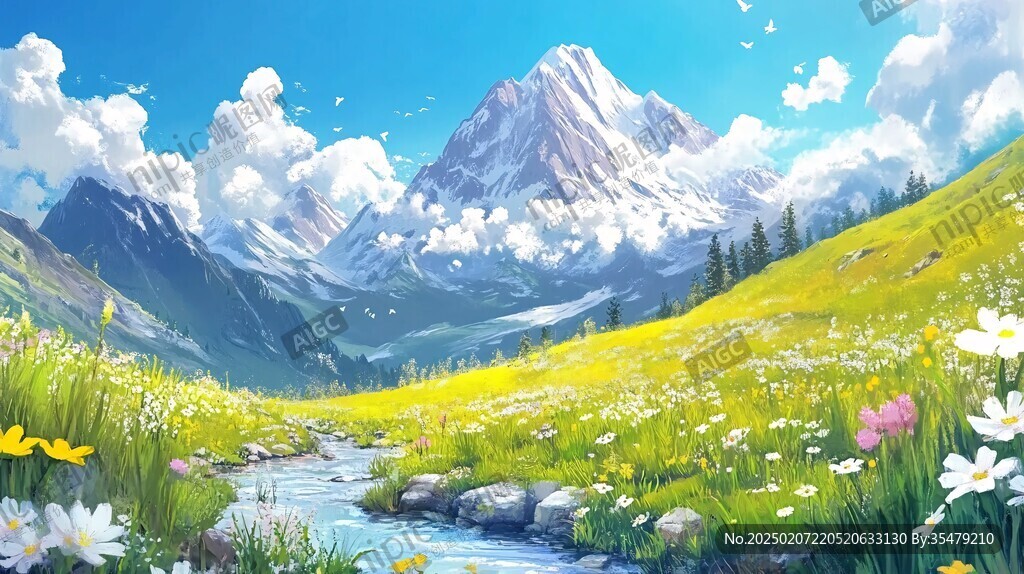 宽屏风景画