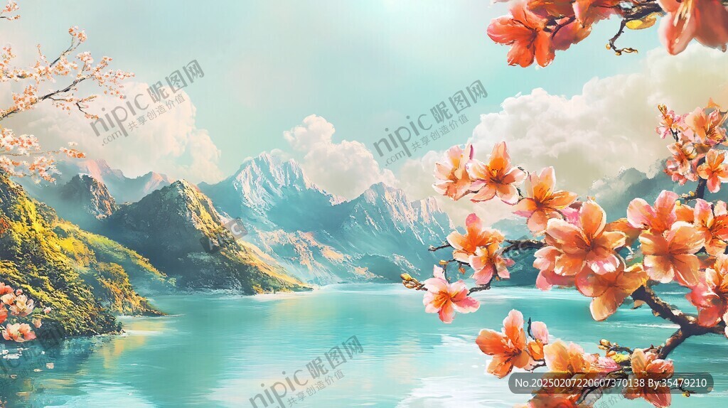 宽屏风景画