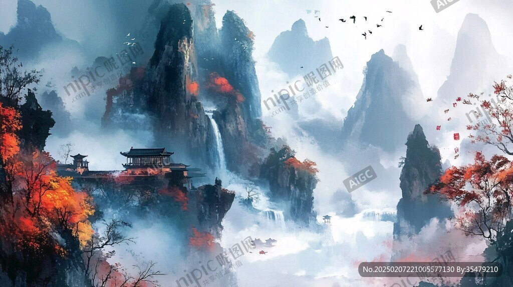 高清古风山水
