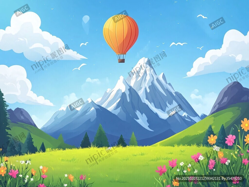 户外风景插画