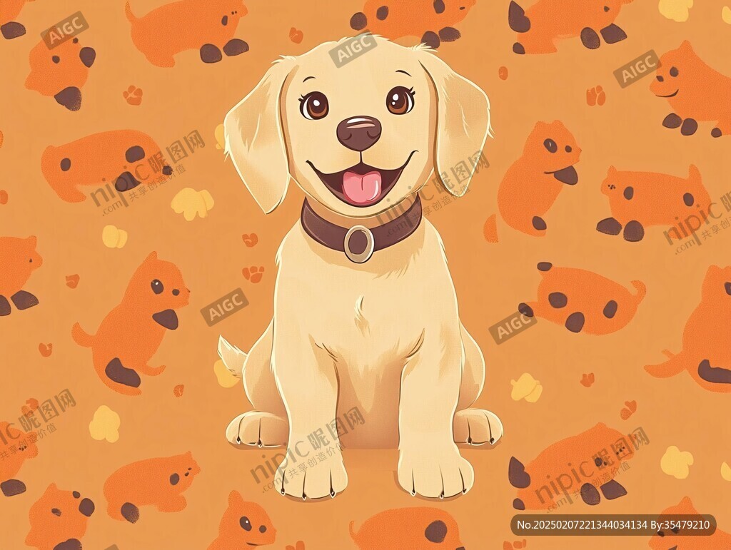 宠物狗插画