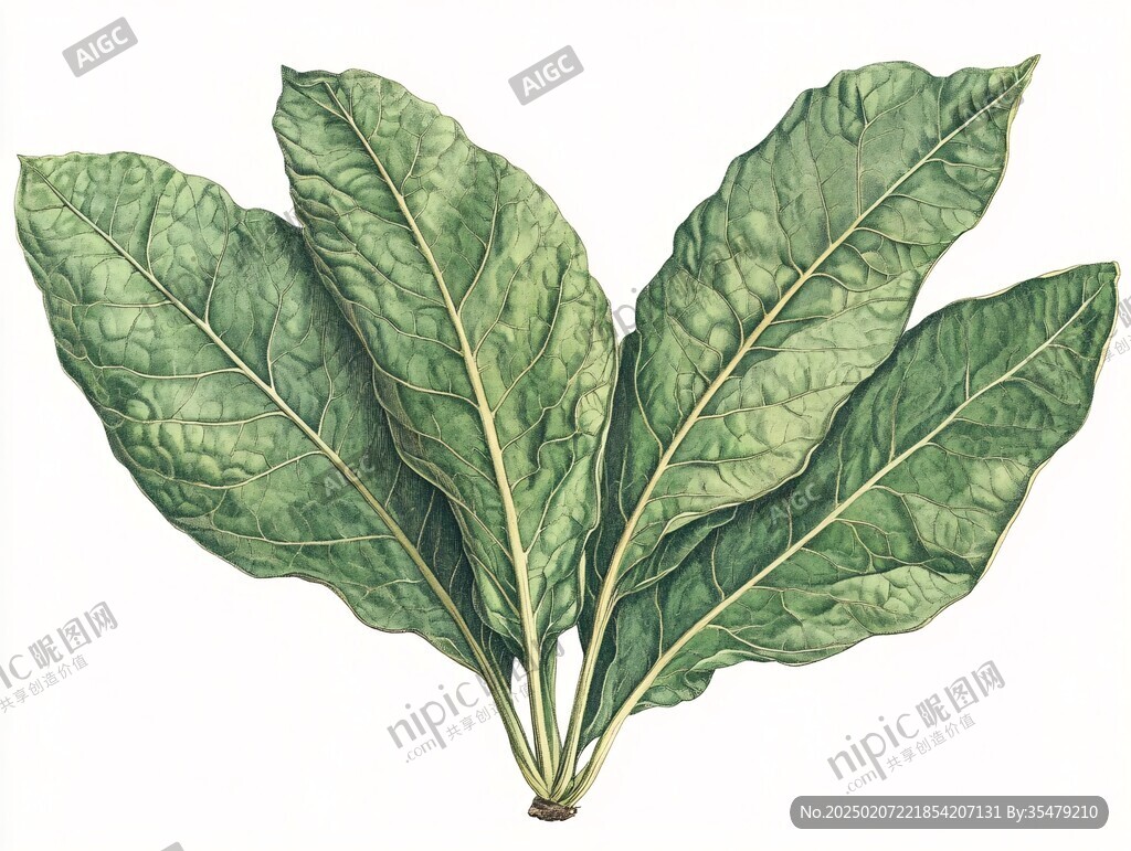 手绘野菠菜