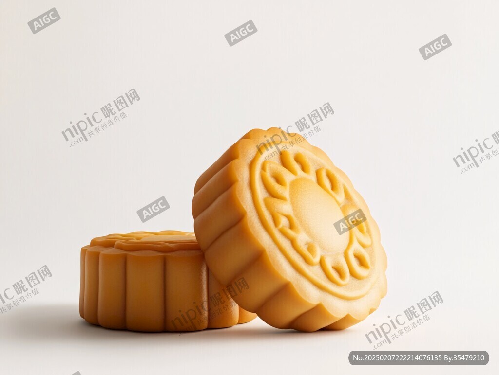 月饼模型含免抠图