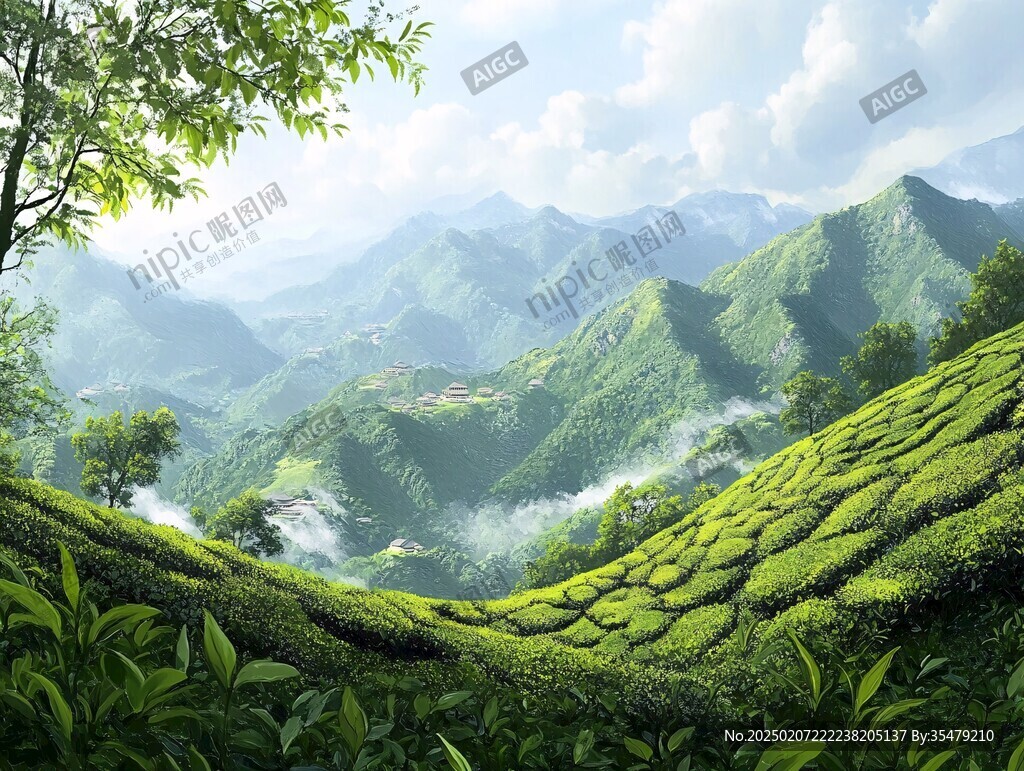 茶山图片素材下载