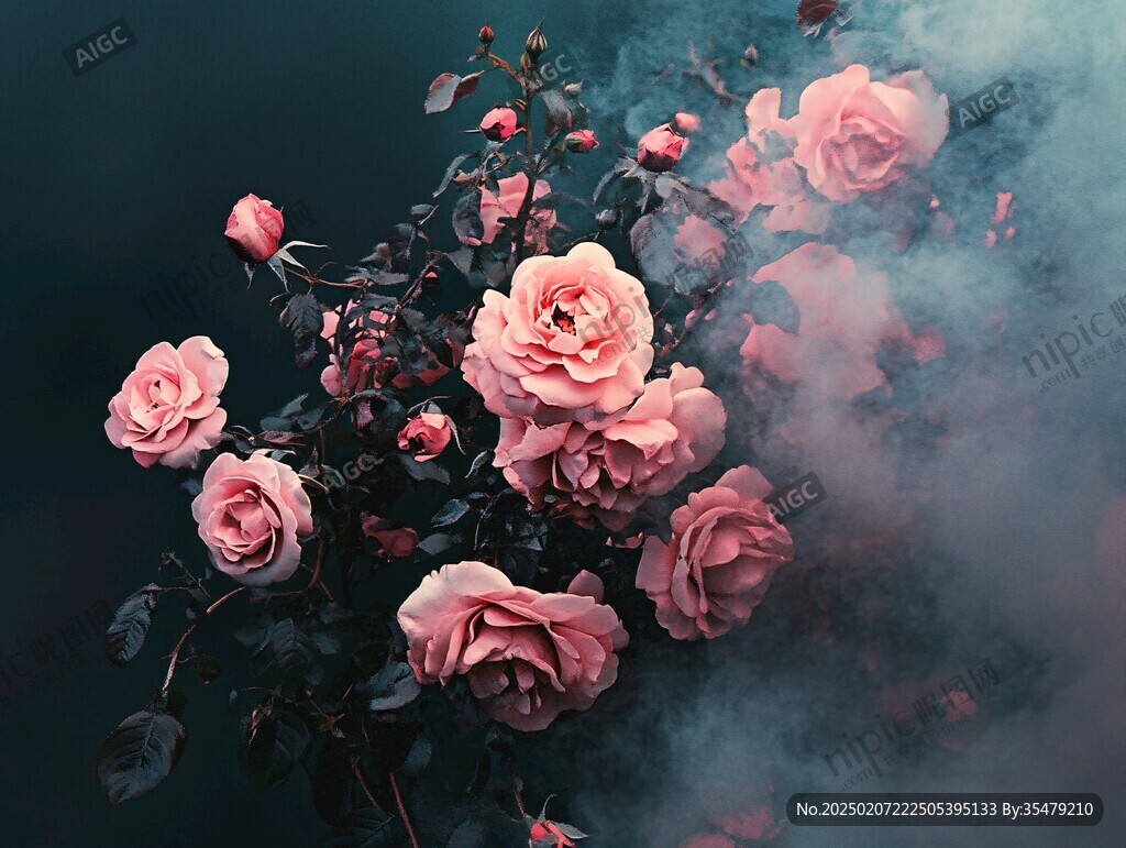 春日绚丽炫丽温柔玫瑰