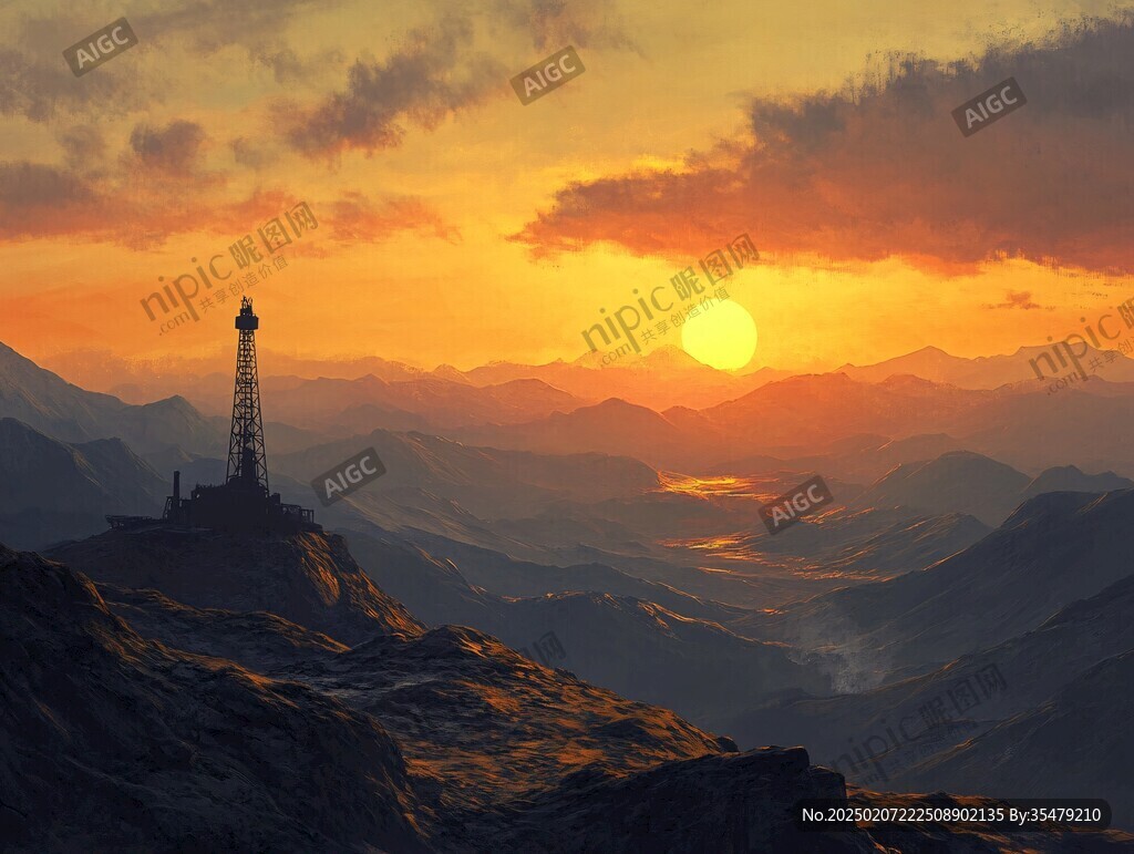 风景厚涂