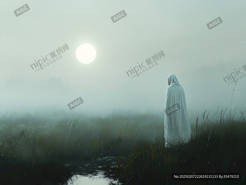 晨曦中的修女