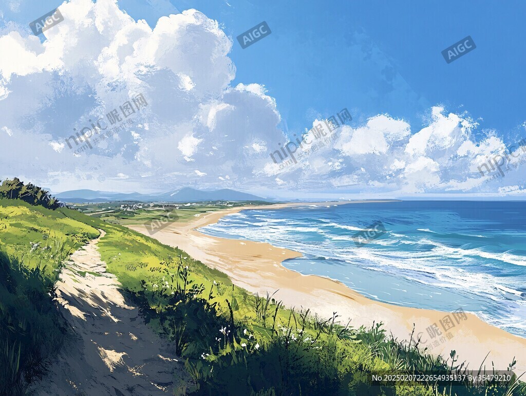 动漫海边