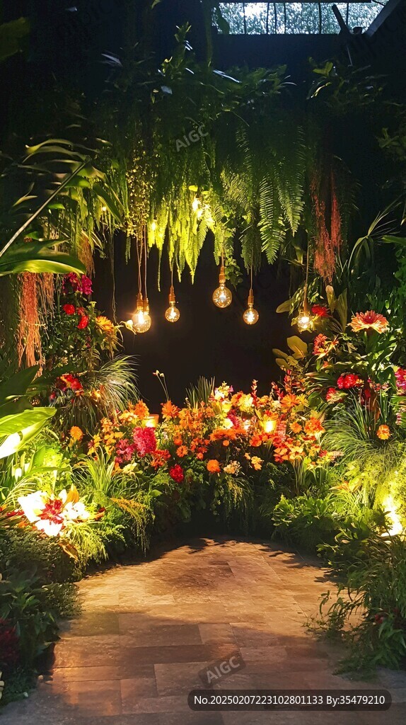 森系绿植ins展示区