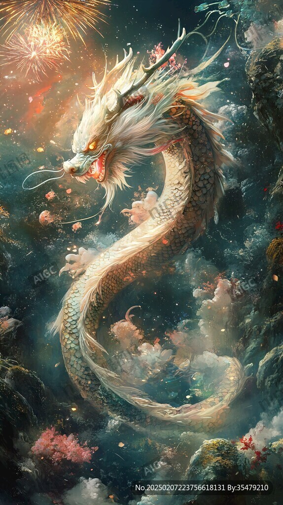 古风龙插画