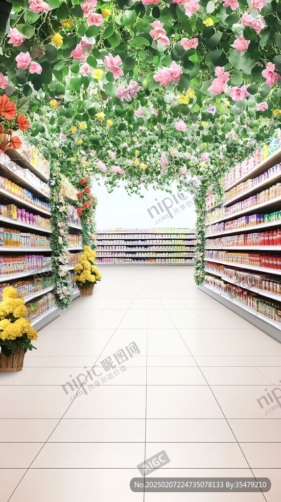 超市海报背景