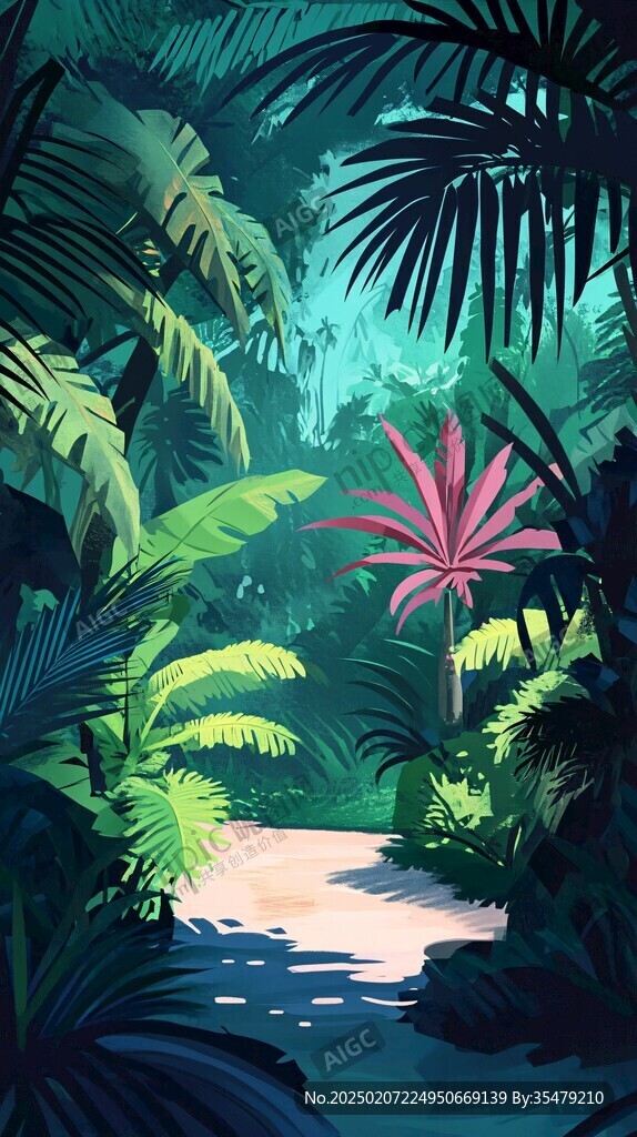 热带雨林插画