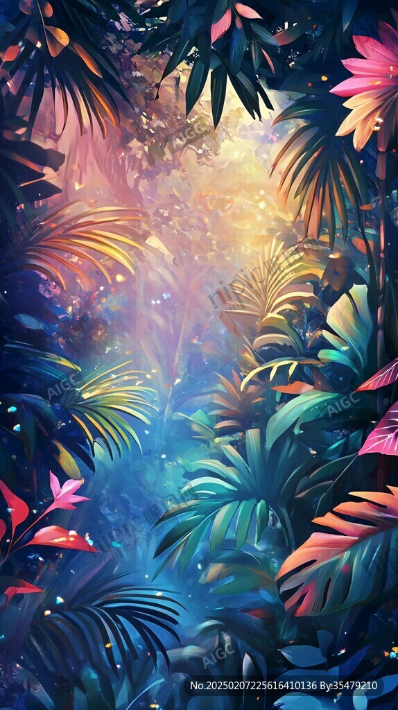 热带雨林插画