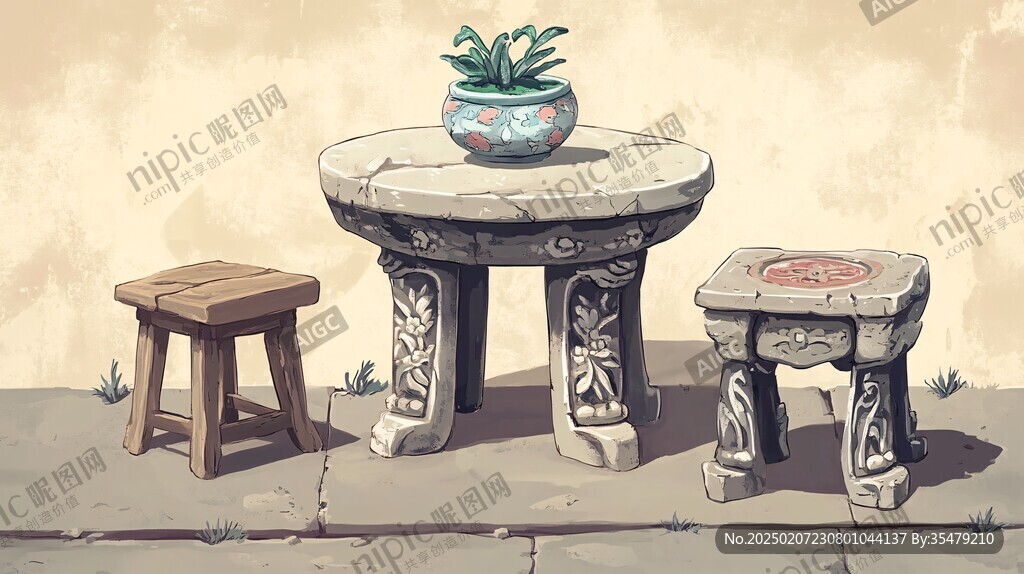 古井插画