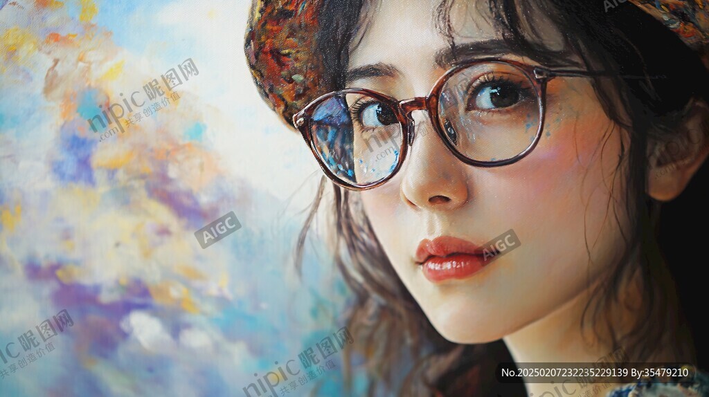 彩铅少女