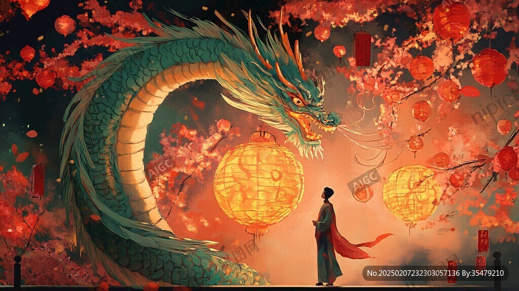 龙年横版插画